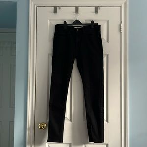Topman Stretch Skinny Black Jeans [Size: 32W 32L]